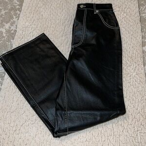 Free People Faux Leather pants. Size 0 - like new